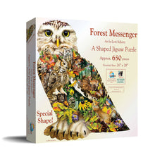 Load image into Gallery viewer, Forest Messenger Shaped Puzzle
