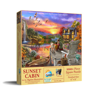 Sunset Cabin 1000+ pc Puzzle