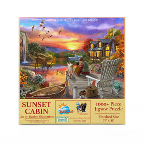 Sunset Cabin 1000+ pc Puzzle