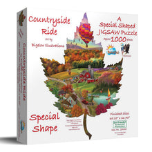 Load image into Gallery viewer, Countryside Ride SHAPED Puzzle

