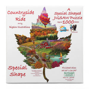 Countryside Ride SHAPED Puzzle