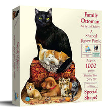 Load image into Gallery viewer, Family Ottoman SHAPED Puzzle
