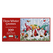 Load image into Gallery viewer, Three Winter Gnomes 300 pc Puzzle
