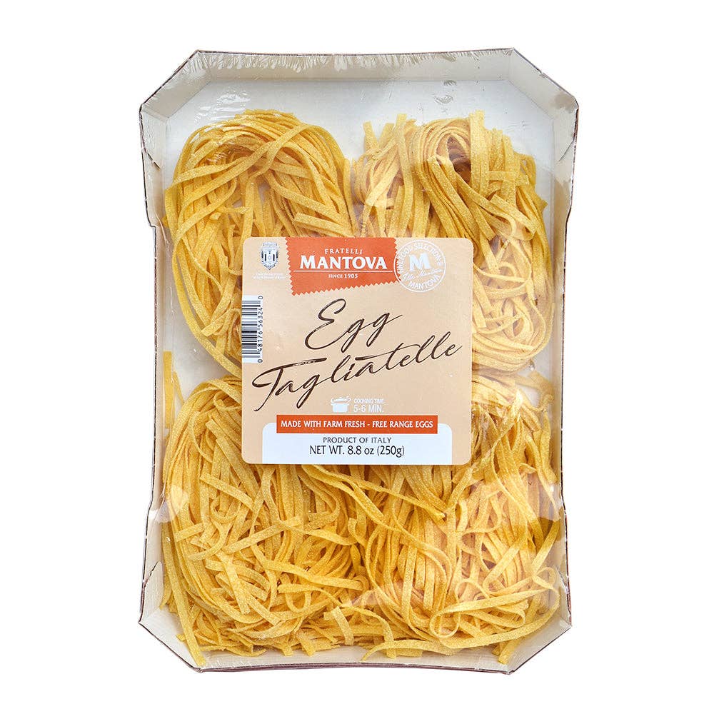 Fine Italian Food - Mantova Egg Tagliatelle Pasta, 8.8 oz.