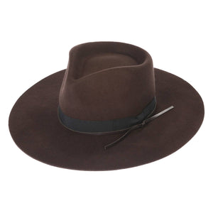 Byron Bay Wool Felt Hat: Black / Large/Extra Large