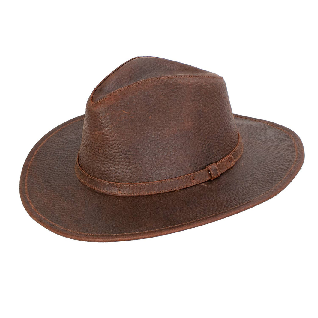 Bozeman Leather Fedora Hat