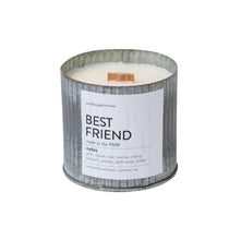 Load image into Gallery viewer, Best Friend Wood Wick Rustic Farmhouse Soy Candle: 10oz
