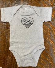 Load image into Gallery viewer, MTN Love Onesie: Gray / 12 Months
