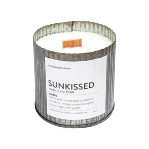 Sunkissed Wood Wick Rustic Farmhouse Soy Candle: 10oz