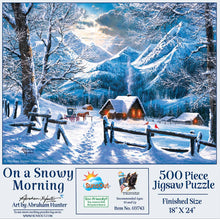 Load image into Gallery viewer, On a Snowy Morning 500pc Puzzle: 18x24

